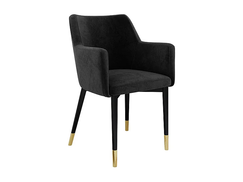 Chaise Jackson 108, 83x57x50cm, Tissu, Métallique, Bois