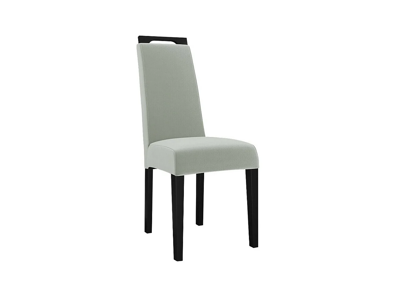 Chaise Sparks 199, Noir|Gris clair, 100x39x59cm, Tapisserie, En bois, Bois
