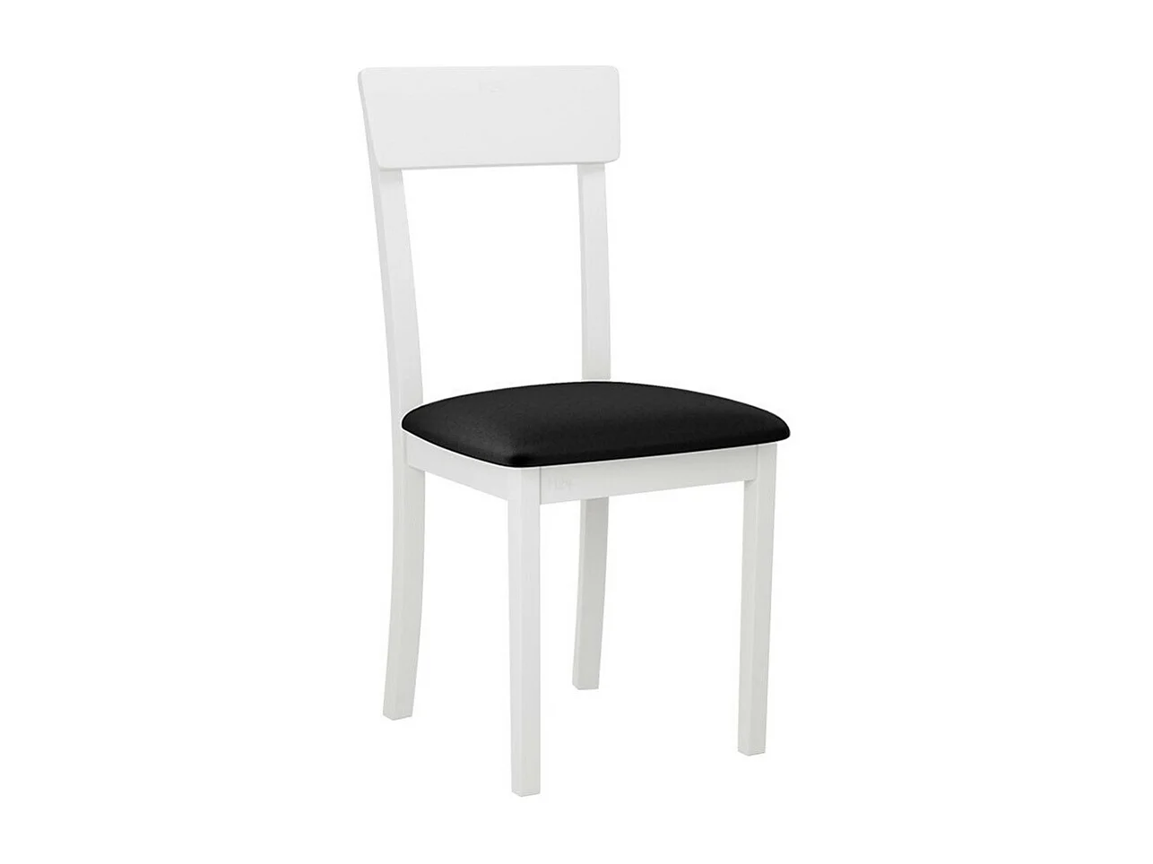 Silla Victorville 352, Blanco|Negro, 90x43x40cm, Tapiz, De madera, Madera