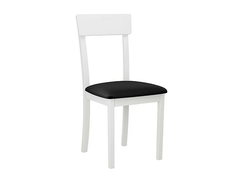 Silla Victorville 352, Blanco|Negro, 90x43x40cm, Tapiz, De madera, Madera