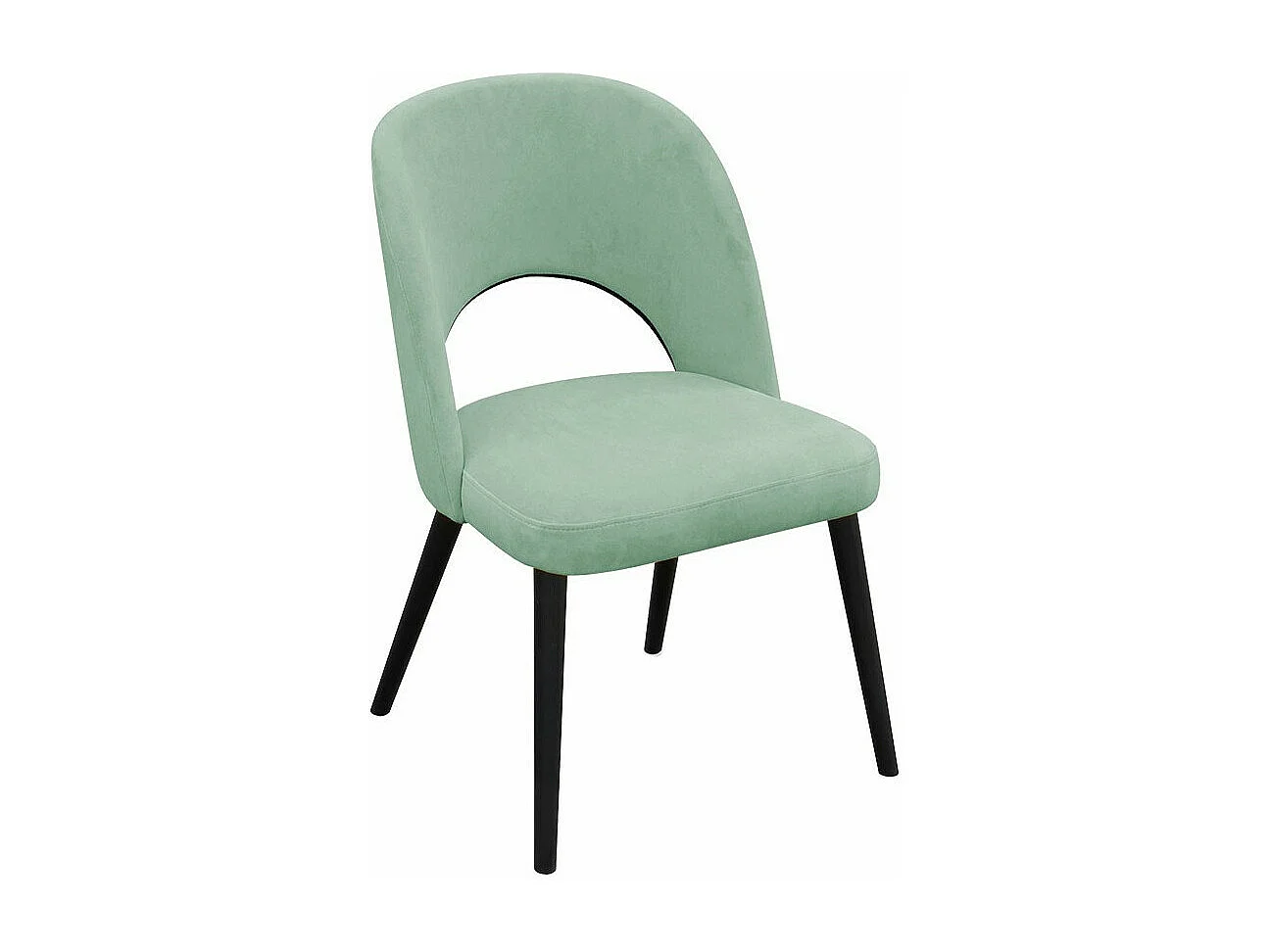 Chaise Sparks 197, Noir, 81x50x44cm, Tapisserie, En bois, Bois|Polywood