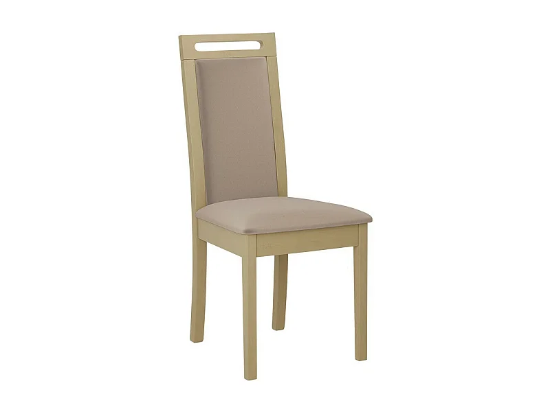 Silla Victorville 344, De color marrón claro|Roble Sonoma, 96x45x41cm, Tapiz, De madera