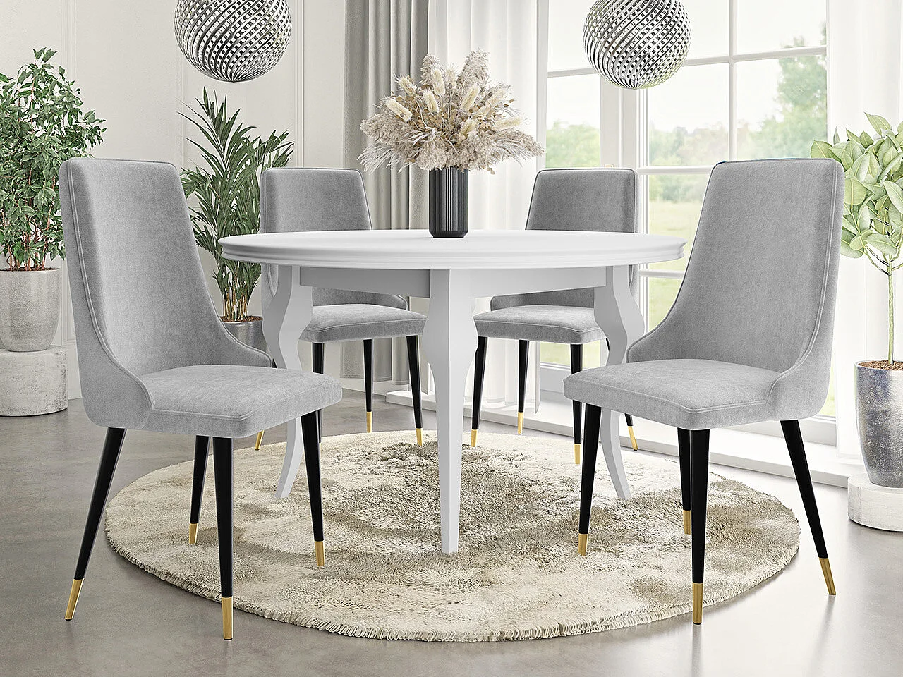 Silla Jackson 106, 91x48x55cm, Tapiz, Metálico, Madera