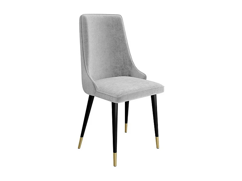 Chaise Jackson 106, 91x48x55cm, Tissu, Métallique, Bois