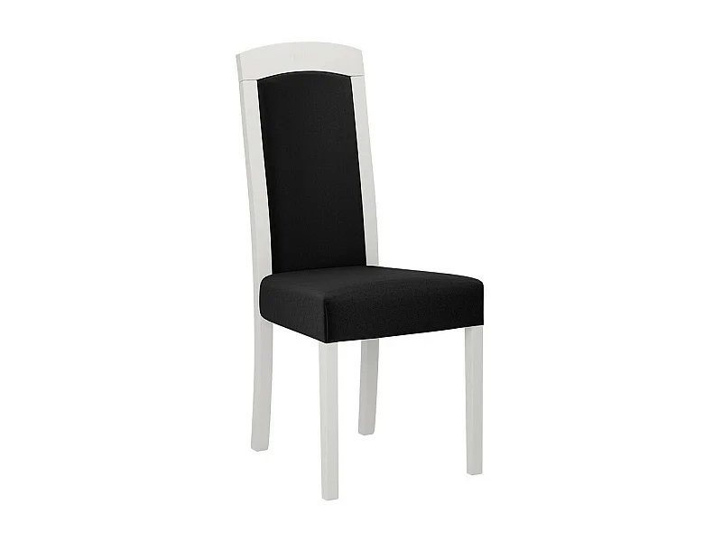 Silla Victorville 345, Negro|Blanco, 96x45x41cm, Tapiz, De madera, Madera