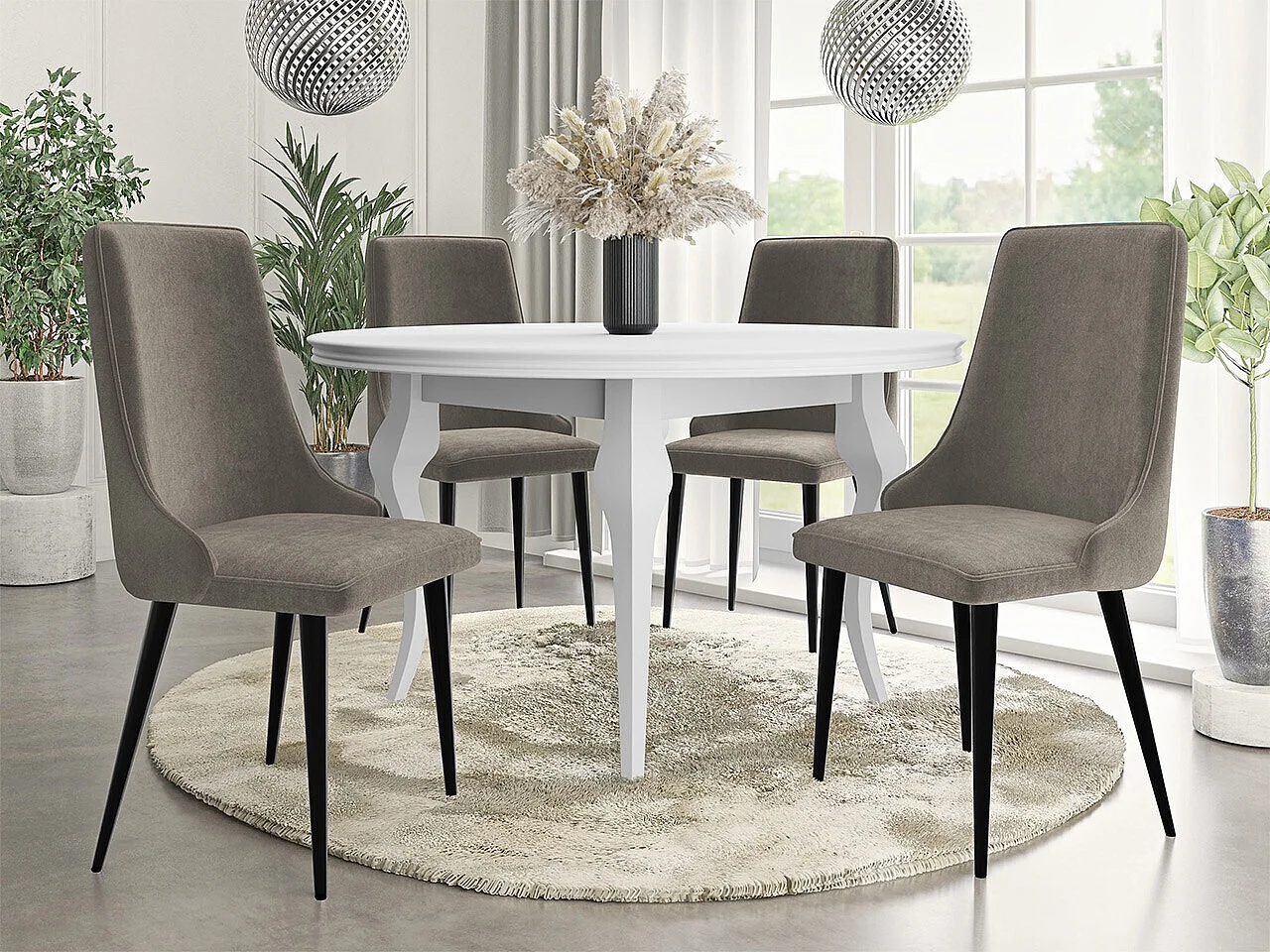 Silla Jackson 106, 91x48x55cm, Tapiz, Metálico, Madera