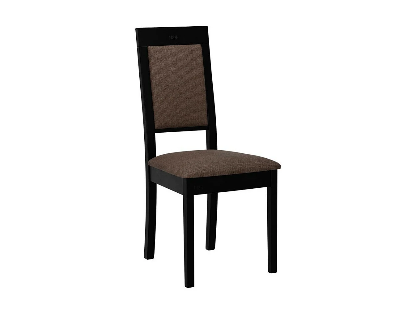Silla Victorville 340, Marrón|Negro, 93x47x43cm, Tapiz, De madera, Madera