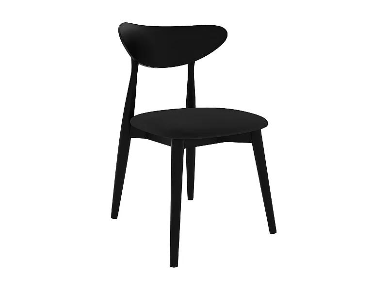 Chaise Racine 110, 79x49x49cm, Tissu, En bois, Stratifié