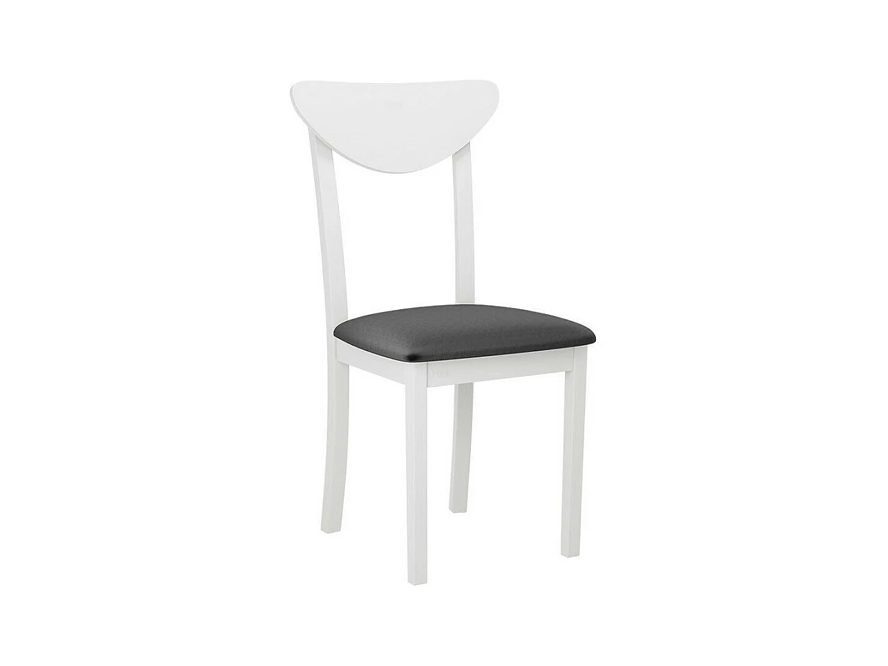 Silla Victorville 339, Gris oscuro|Blanco, 90x43x40cm, Tapiz, De madera, Madera