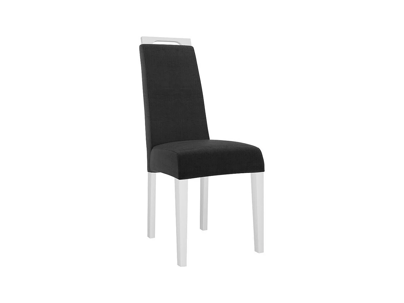 Silla Sparks 199, Blanco|Negro, 100x39x59cm, Tapiz, De madera, Madera