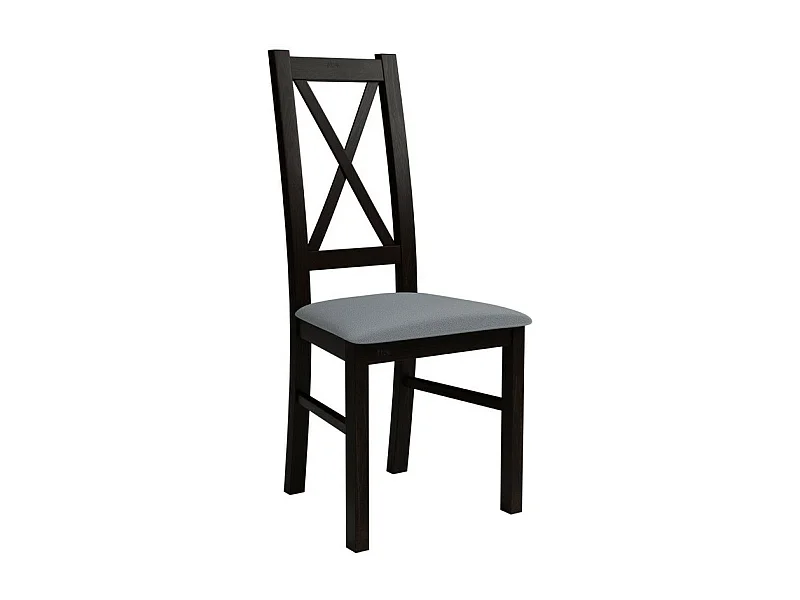 Silla Sparks 117, Wengué|Gris, 95x46x40cm, Tapiz, De madera, Madera