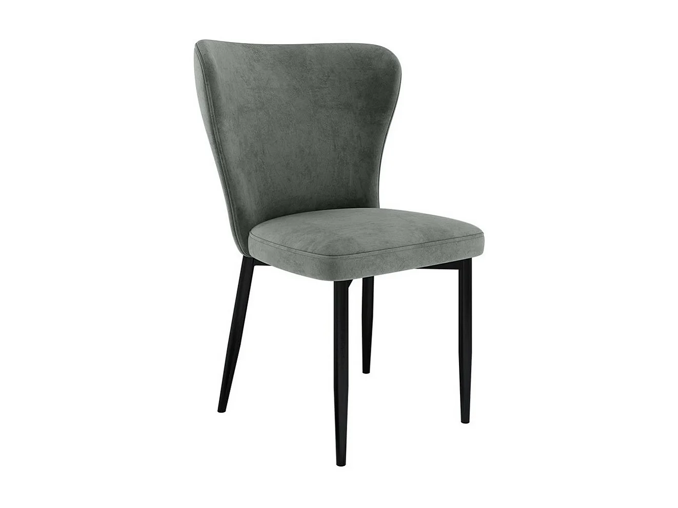 Chaise Jackson 105, 90x56x63cm, Tissu, Métallique, Bois