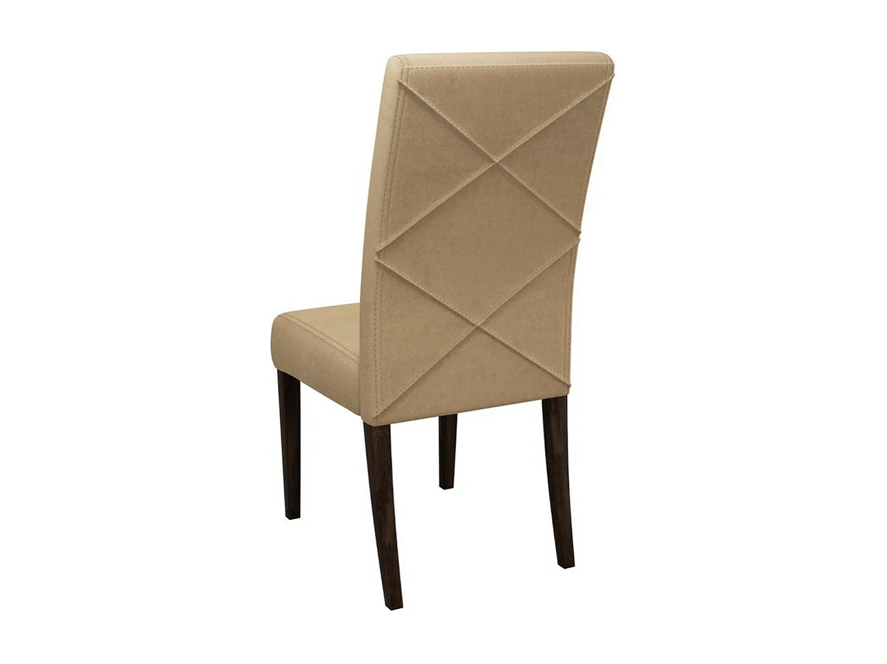 Chaise Sparks 184, Noix, 105x45x42cm, Tissu, En bois, Bois