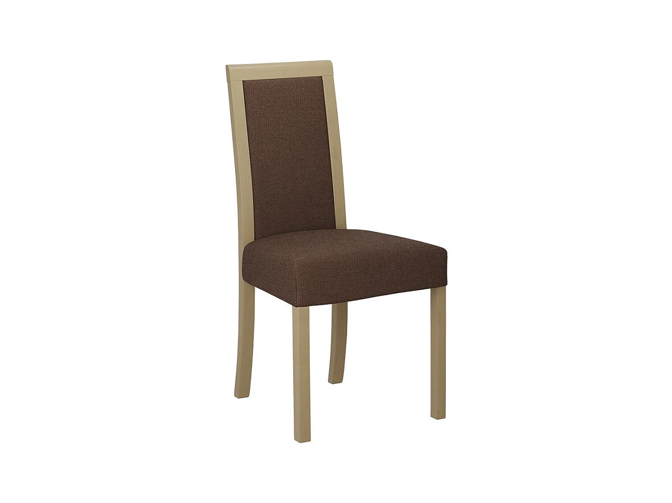 Chaise Victorville 161, Sonoma chêne|Marron, 93x45x41cm, Tapisserie, En bois, Bois