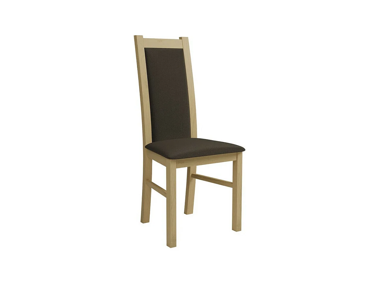 Chaise Sparks 116, Marron|Sonoma chêne, 95x44x40cm, Tapisserie, En bois, Bois