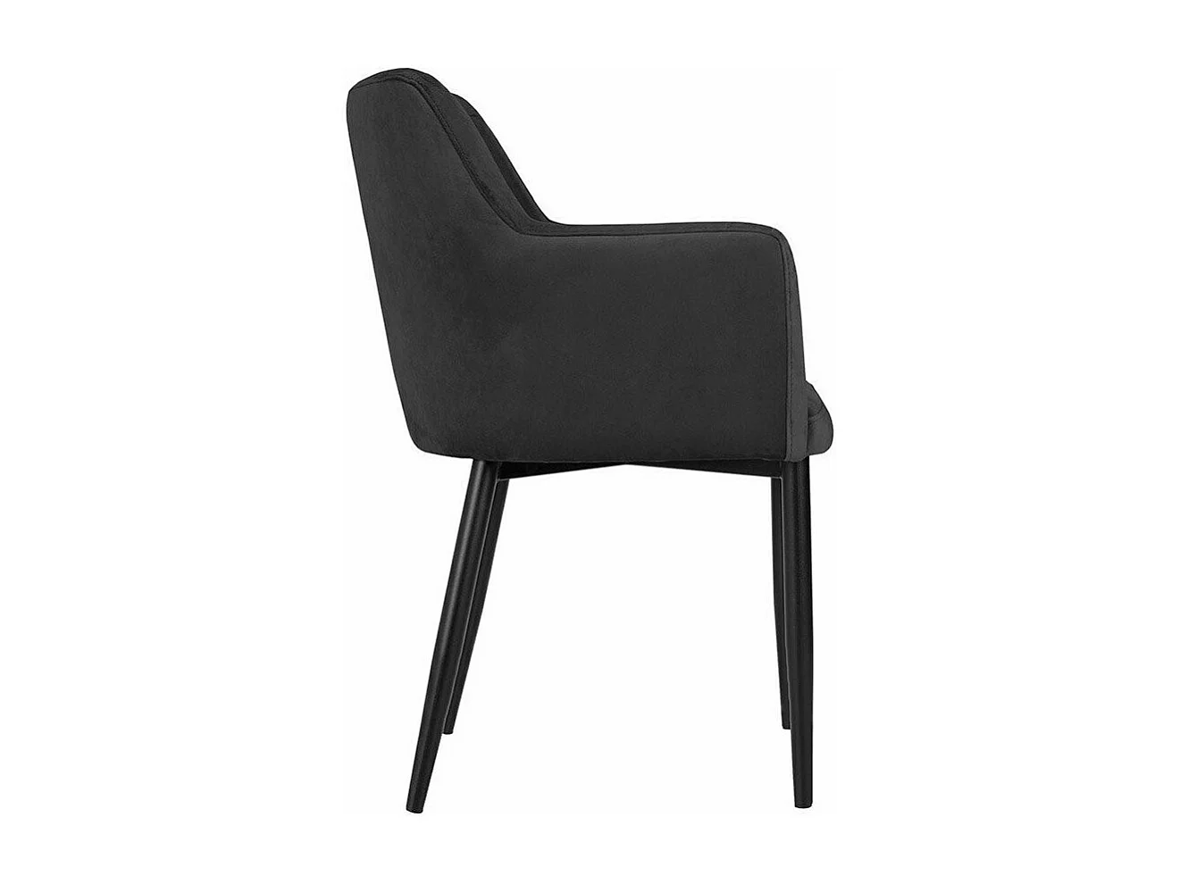 Chaise Jackson 108, 83x57x50cm, Tapisserie, Métallique, Bois