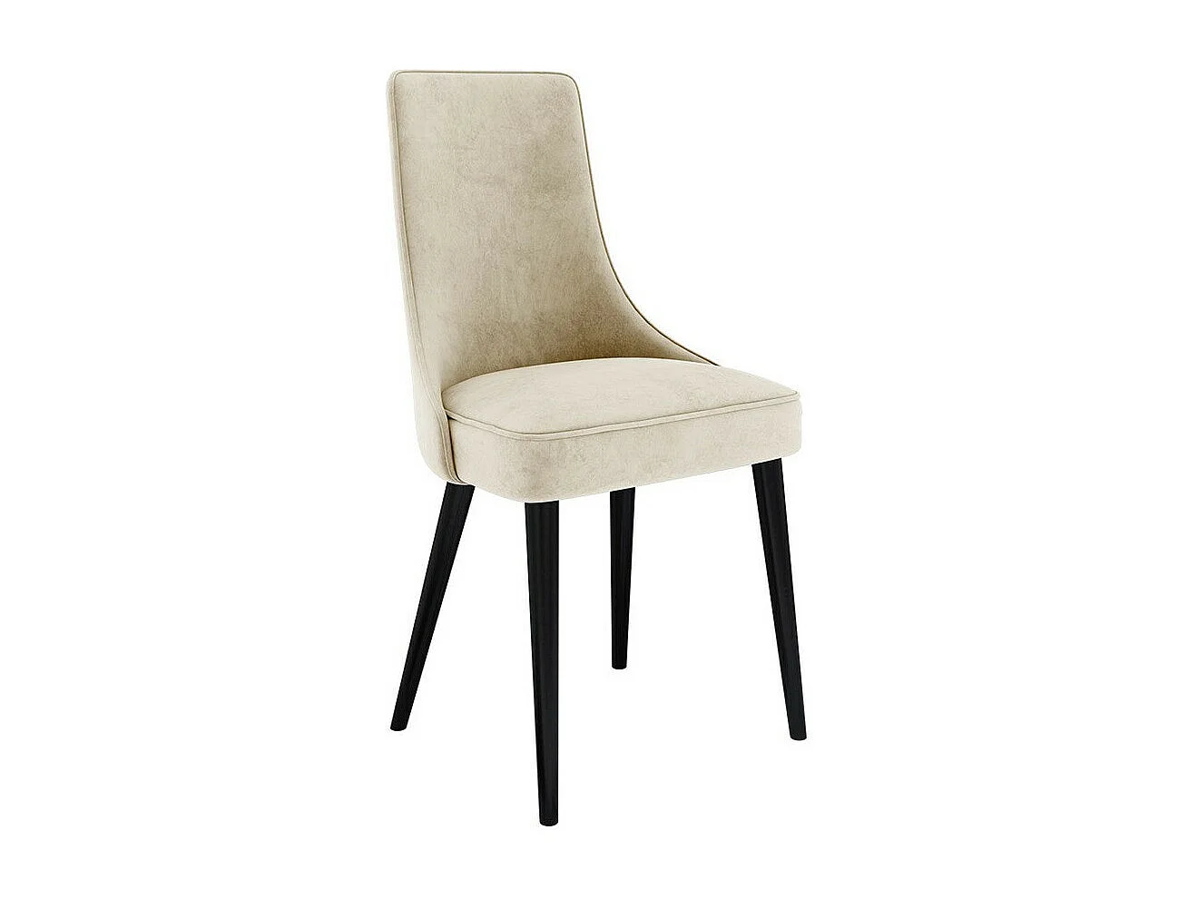 Chaise Jackson 107, 89x46x50cm, Tapisserie, Métallique, Bois