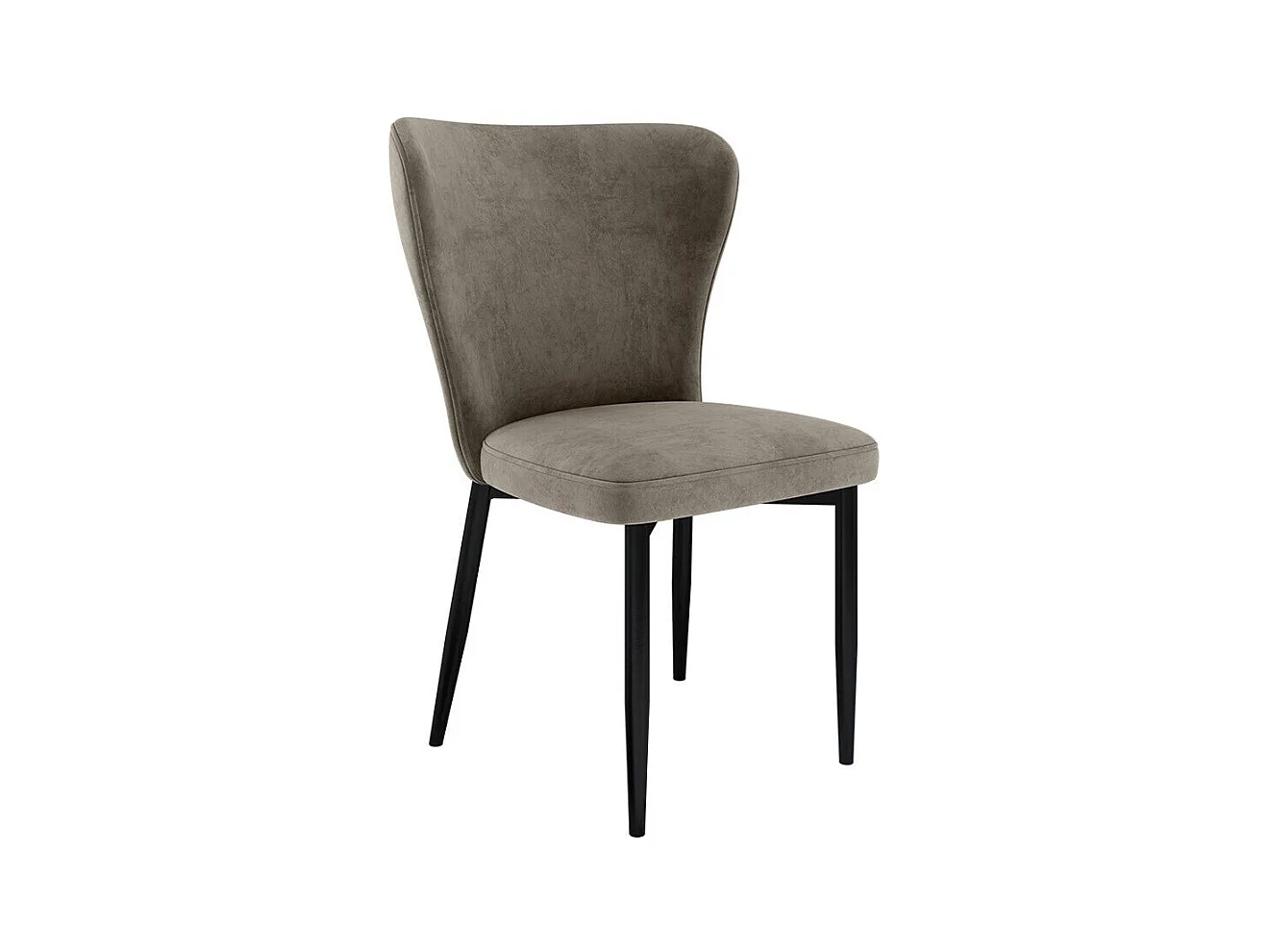Chaise Jackson 105, 90x56x63cm, Tapisserie, Métallique, Bois