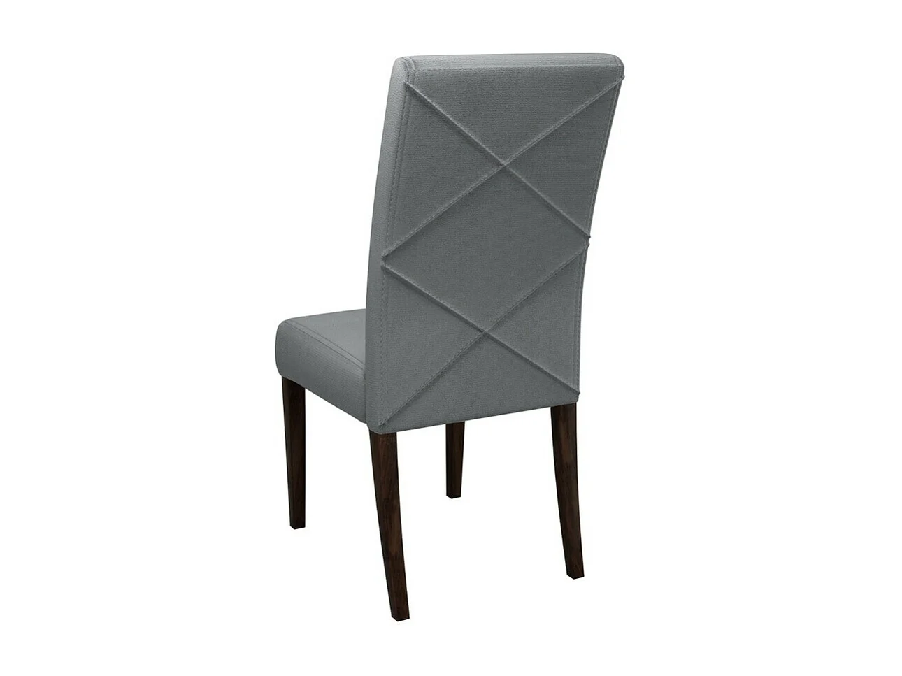 Chaise Sparks 184, Noix|Gris, 105x45x42cm, Tapisserie, En bois, Bois