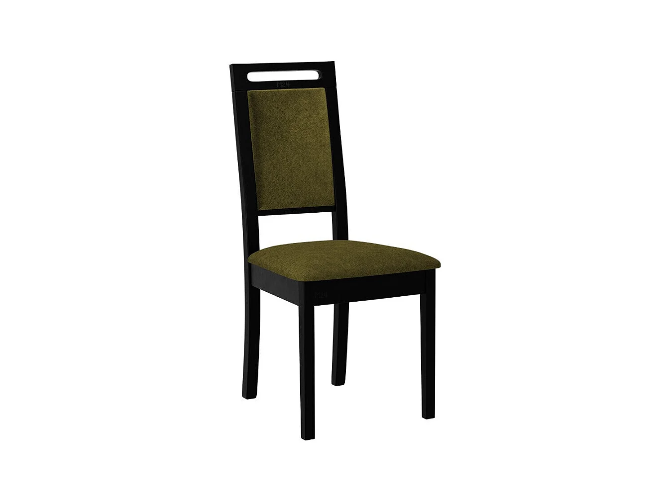 Silla Victorville 337, Negro|Verde, 96x47x43cm, Tapiz, De madera, Madera