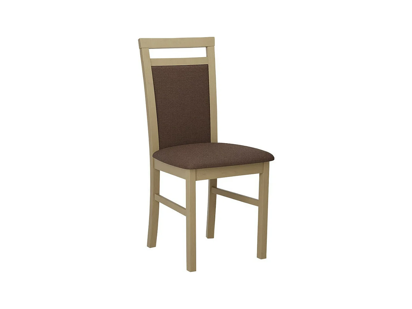 Chaise Victorville 154, Marron|Sonoma chêne, 93x43x40cm, Tapisserie, En bois, Bois