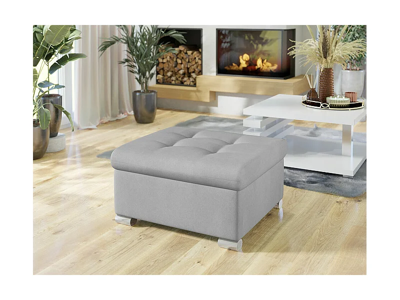 Puf Comfivo 115, Gris, 41x68x70cm, Tapiz, Patas: Plástico