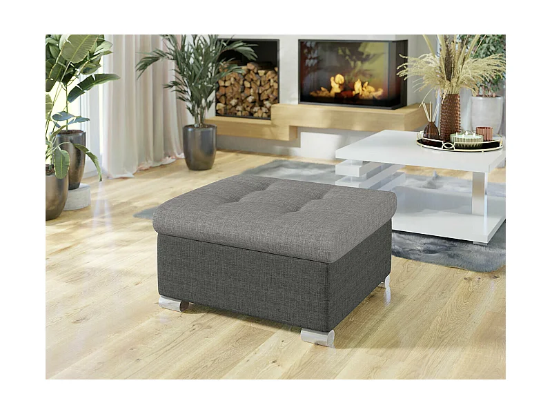 Puf Comfivo 115, Gris, 41x68x70cm, Tapiz, Patas: Plástico