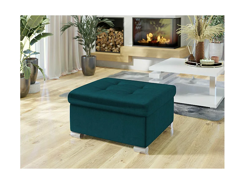 Puf Comfivo 115, Verde, 41x68x70cm, Tapiz, Patas: Plástico