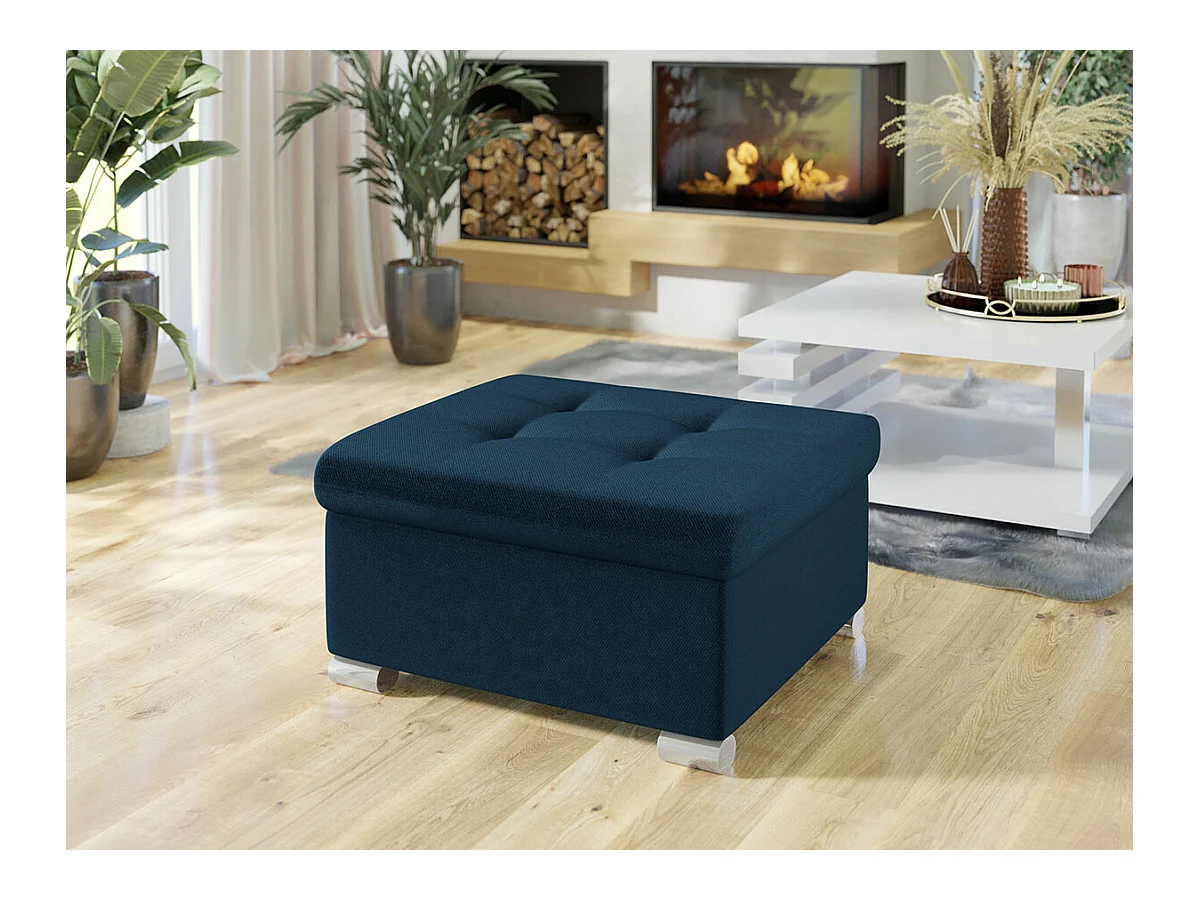 Puf Comfivo 115, Azul, 41x68x70cm, Tapiz, Patas: Plástico