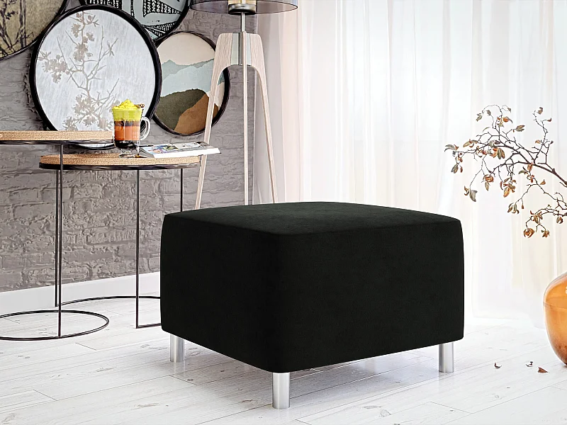 Puf Comfivo 126, Gris, 42x56x65cm, Tapiz, Patas: Plástico