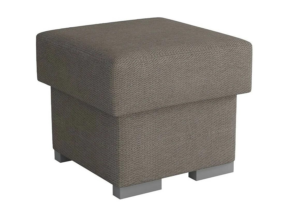 Pouf Etrcala 105, Marron, 43x50x50cm, Tissu, Pieds: Plastique|Bois, Disponible