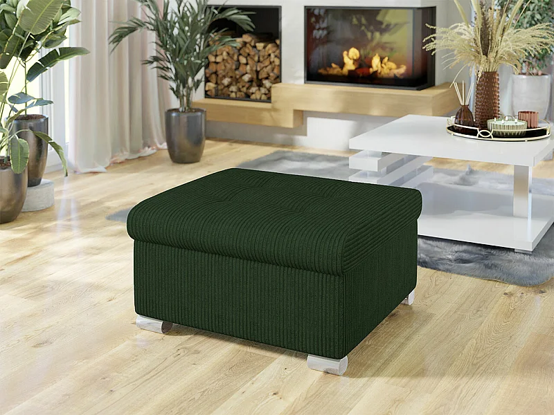 Puf Comfivo 115, Verde, 41x68x70cm, Tapiz, Patas: Plástico