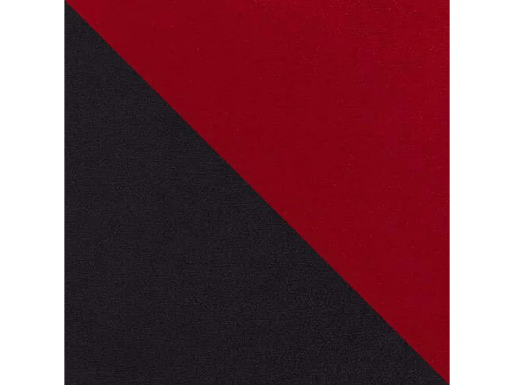 Pouf Comfivo 122, Rouge, 39x60x60cm, Tapisserie, Pieds: Métal