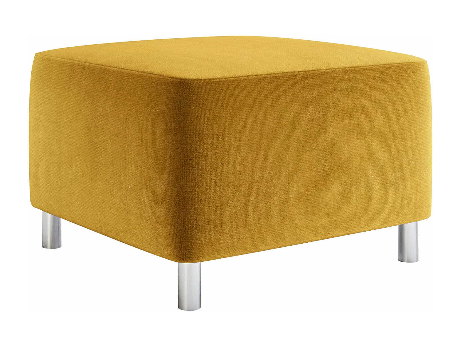 Puf Comfivo 126, Amarillo, 42x56x65cm, Tapiz, Patas: Plástico