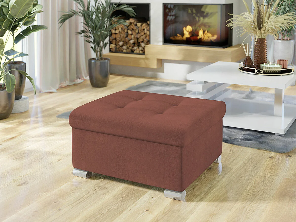 Puf Comfivo 115, Rosa, 41x68x70cm, Tapiz, Patas: Plástico