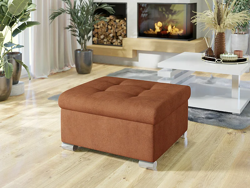 Puf Comfivo 115, Marrón, 41x68x70cm, Tapiz, Patas: Plástico