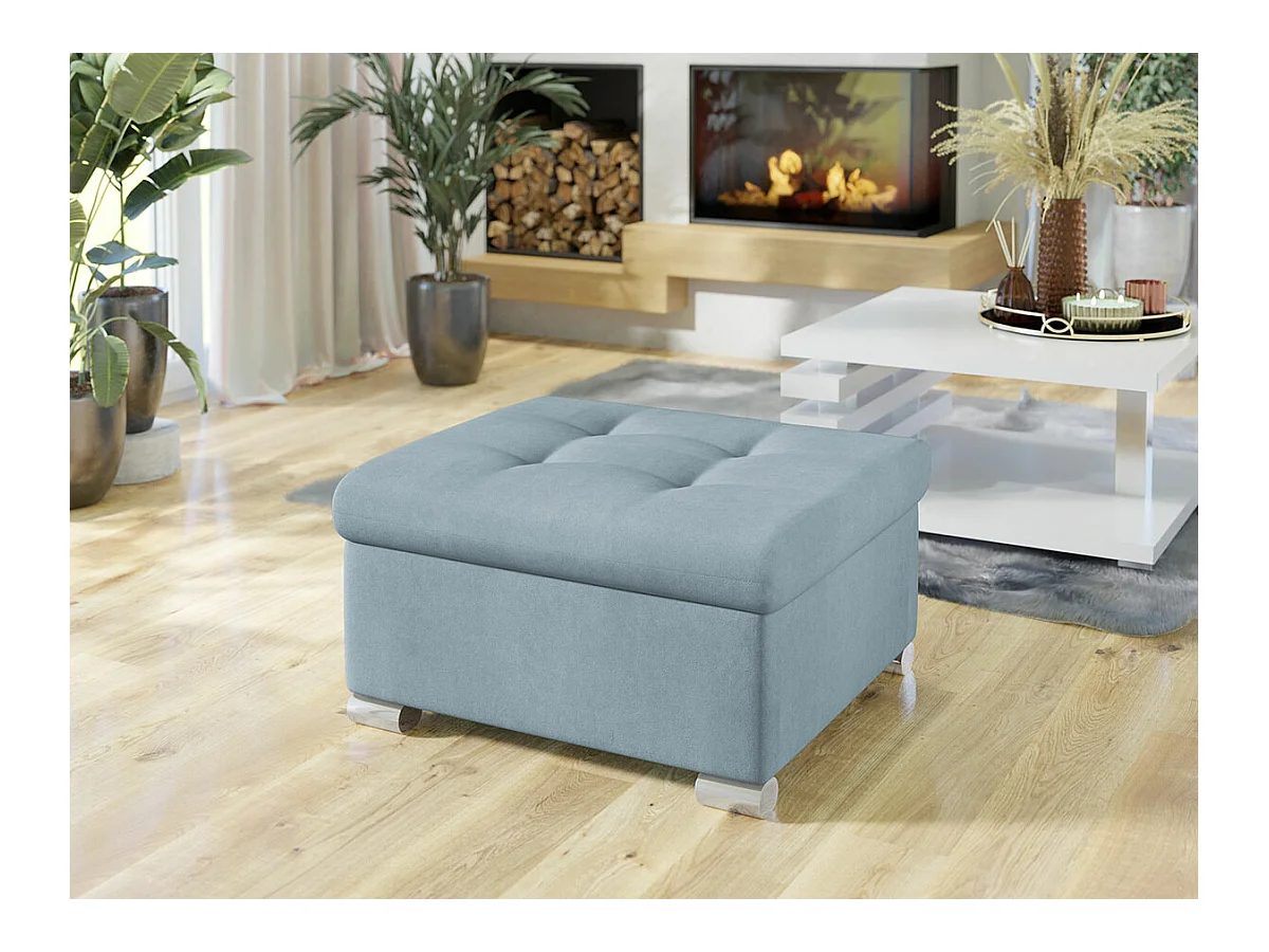 Puf Comfivo 115, Azul, 41x68x70cm, Tapiz, Patas: Plástico