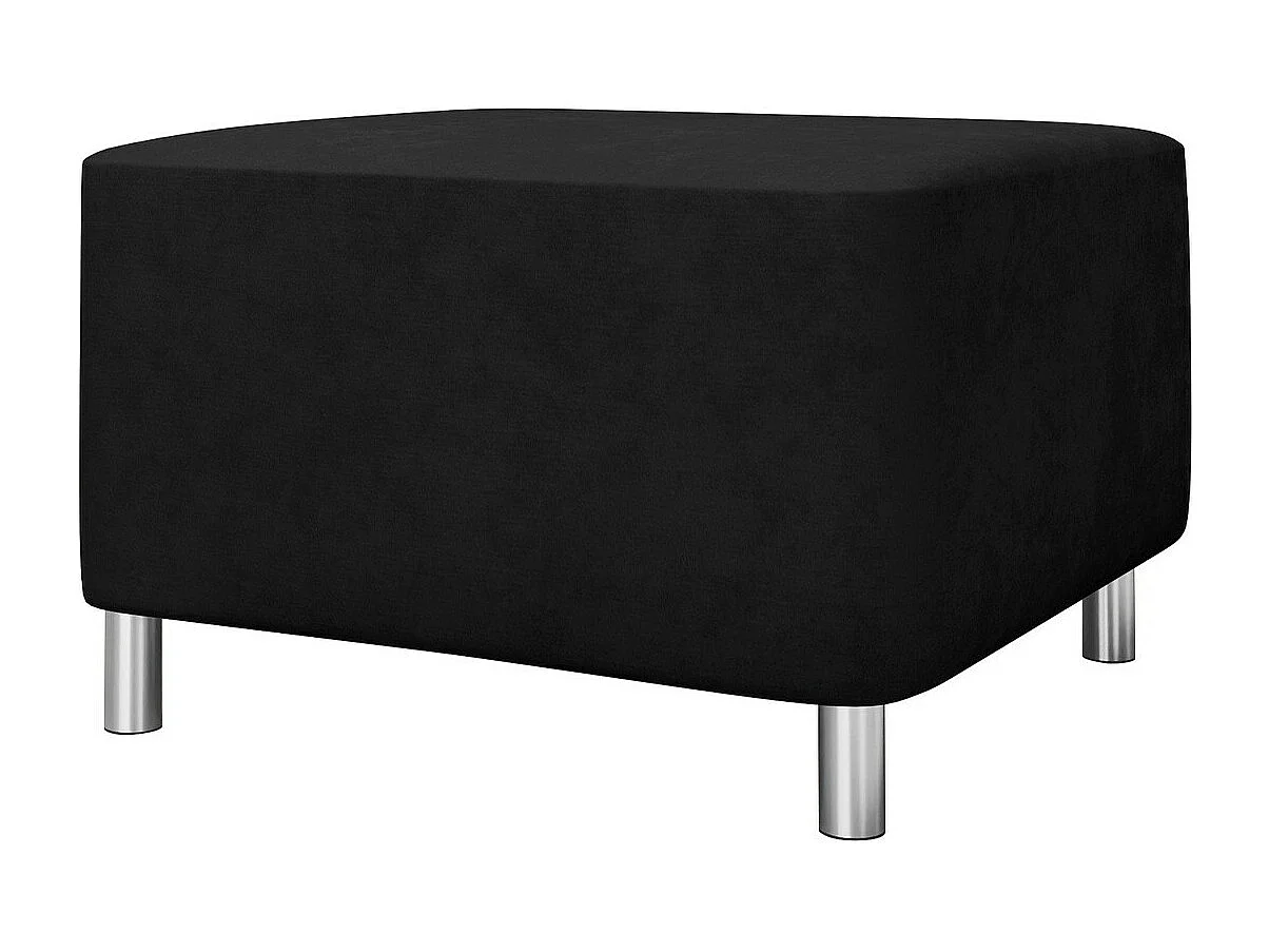 Puf Comfivo 126, Negro, 42x56x65cm, Tapiz, Patas: Plástico