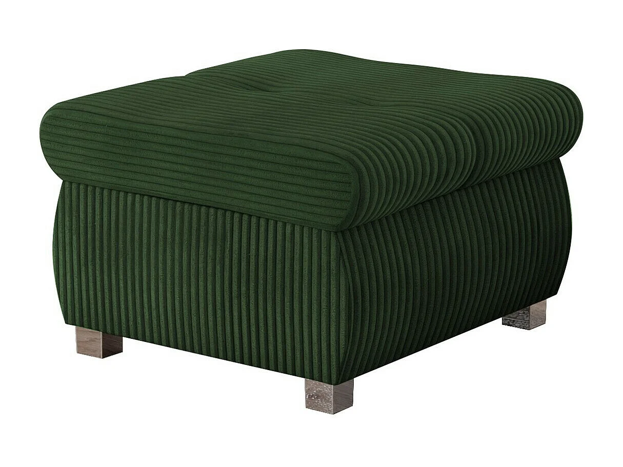 Puf Comfivo 122, Verde, 39x60x60cm, Tapiz, Patas: Metal