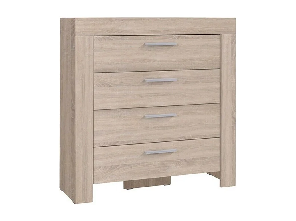 Cómoda Melfeli 106, Con cajones, Número de cajones: 4, 106x100x42cm