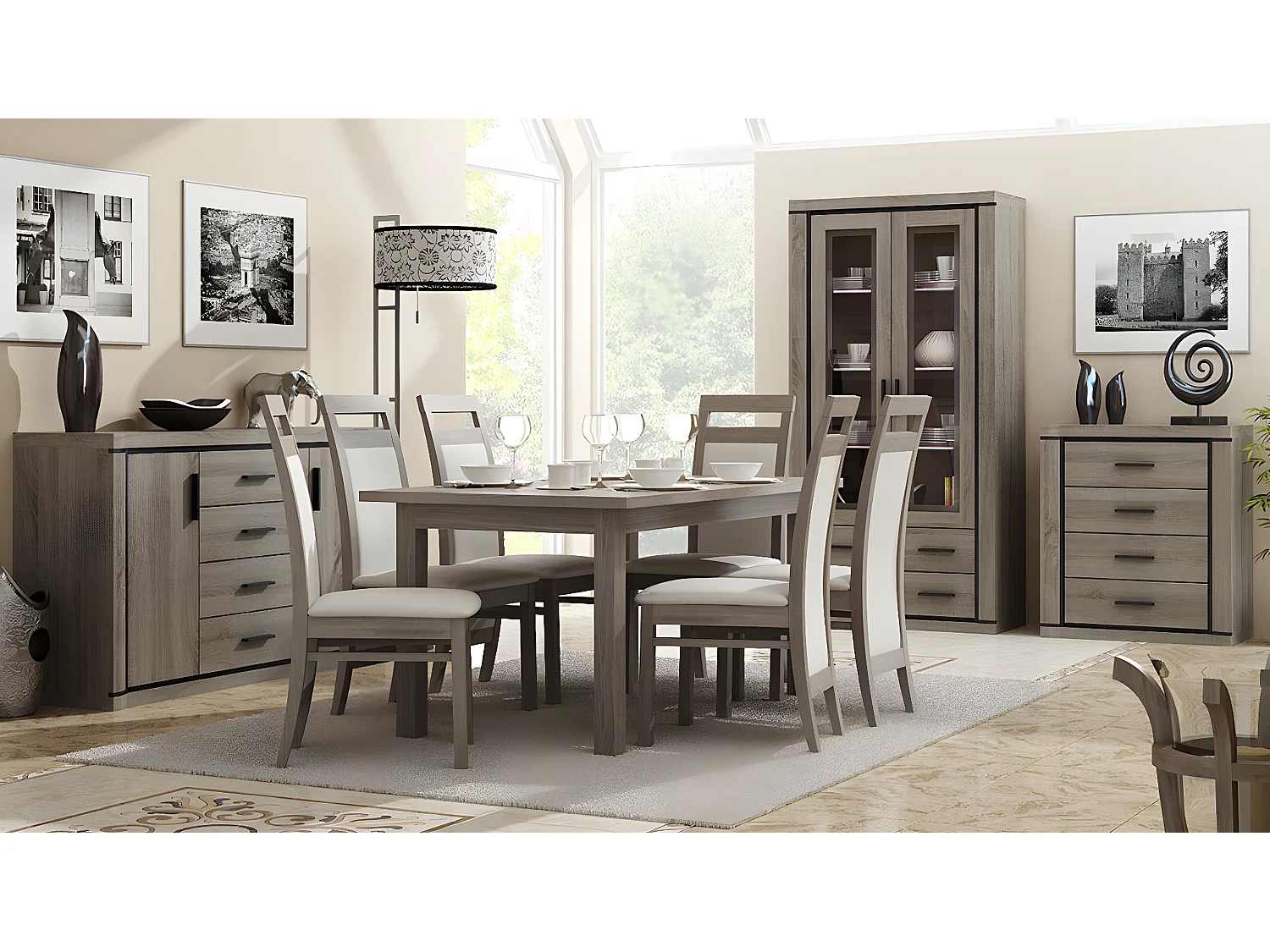 Cómoda Lorelie 103, Com gavetas, Número de gavetas: 4, 9x8x4cm