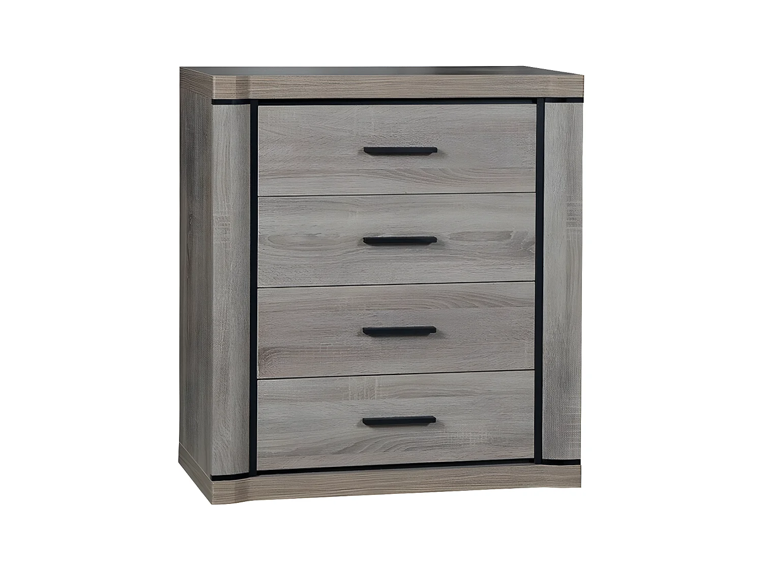 Cómoda Lorelie 103, Con cajones, Número de cajones: 4, 91x81x44cm
