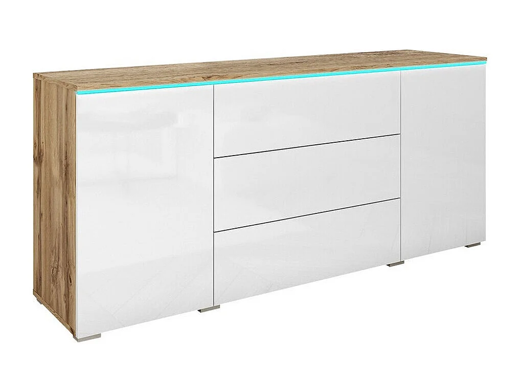 Cómoda Sarasota 142, Com gavetas e portas, Número de gavetas: 3