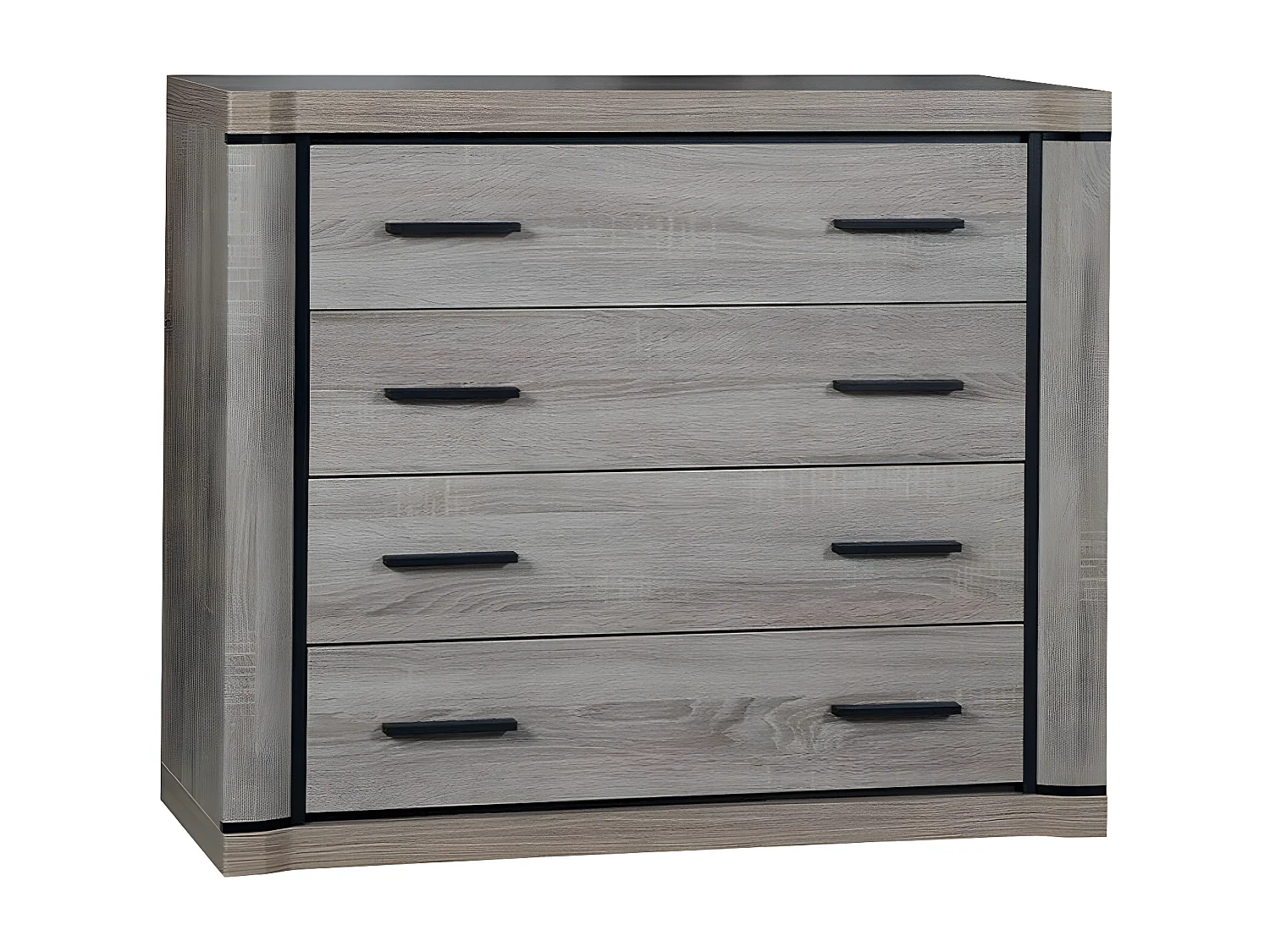 Cómoda Lorelie 101, Com gavetas, Número de gavetas: 4, 9x11x4cm