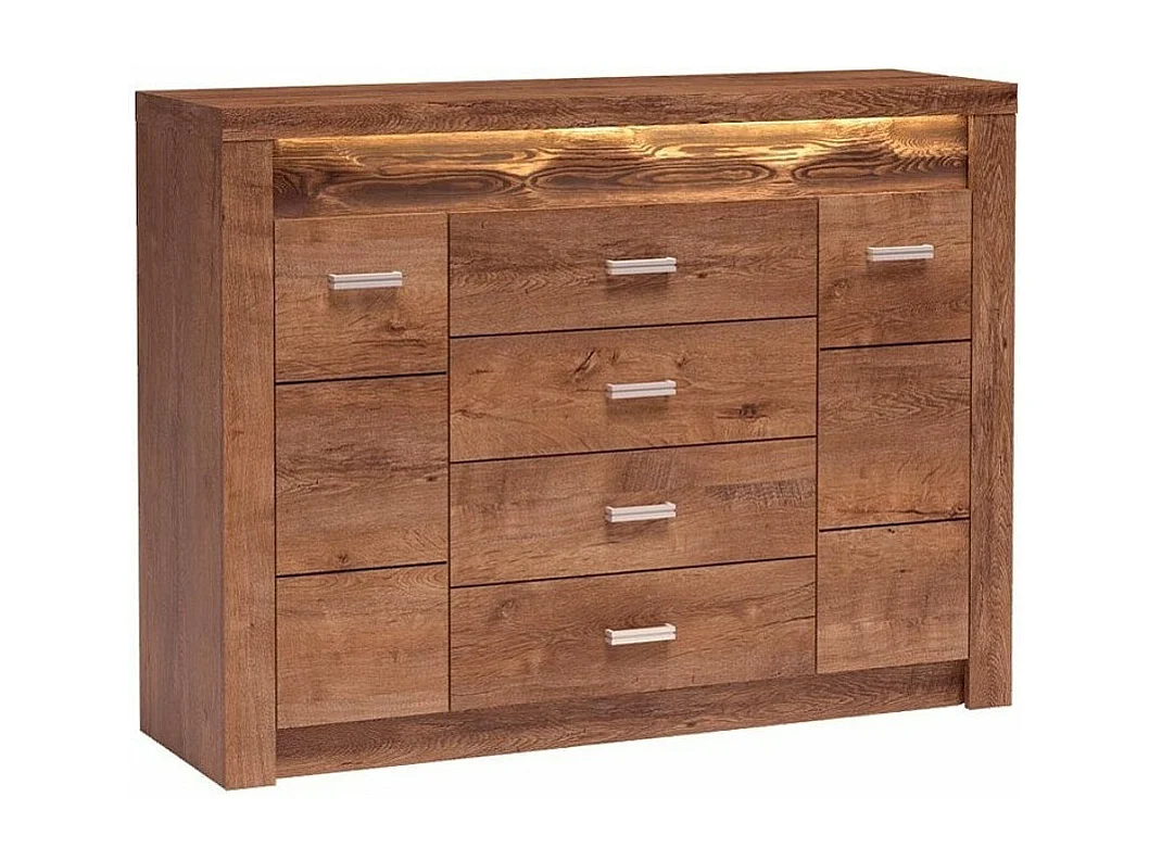 Cómoda Serfeno 104, Com gavetas e portas, Número de gavetas: 4