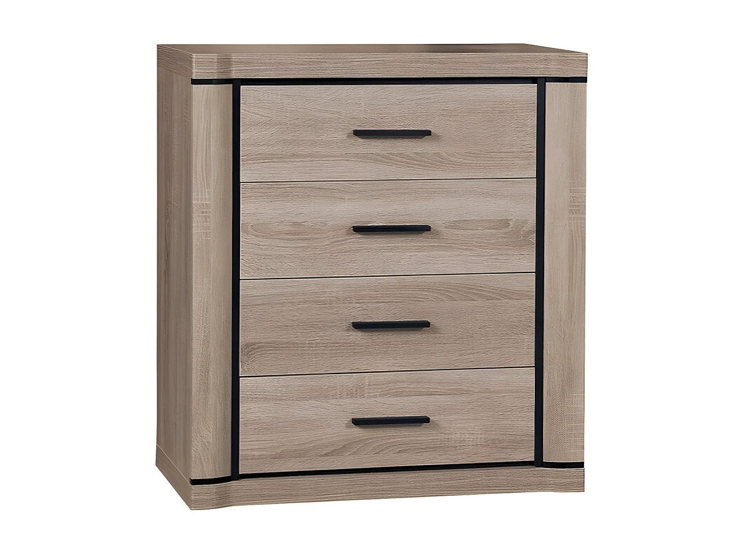 Cómoda Lorelie 103, Com gavetas, Número de gavetas: 4, 9x8x4cm