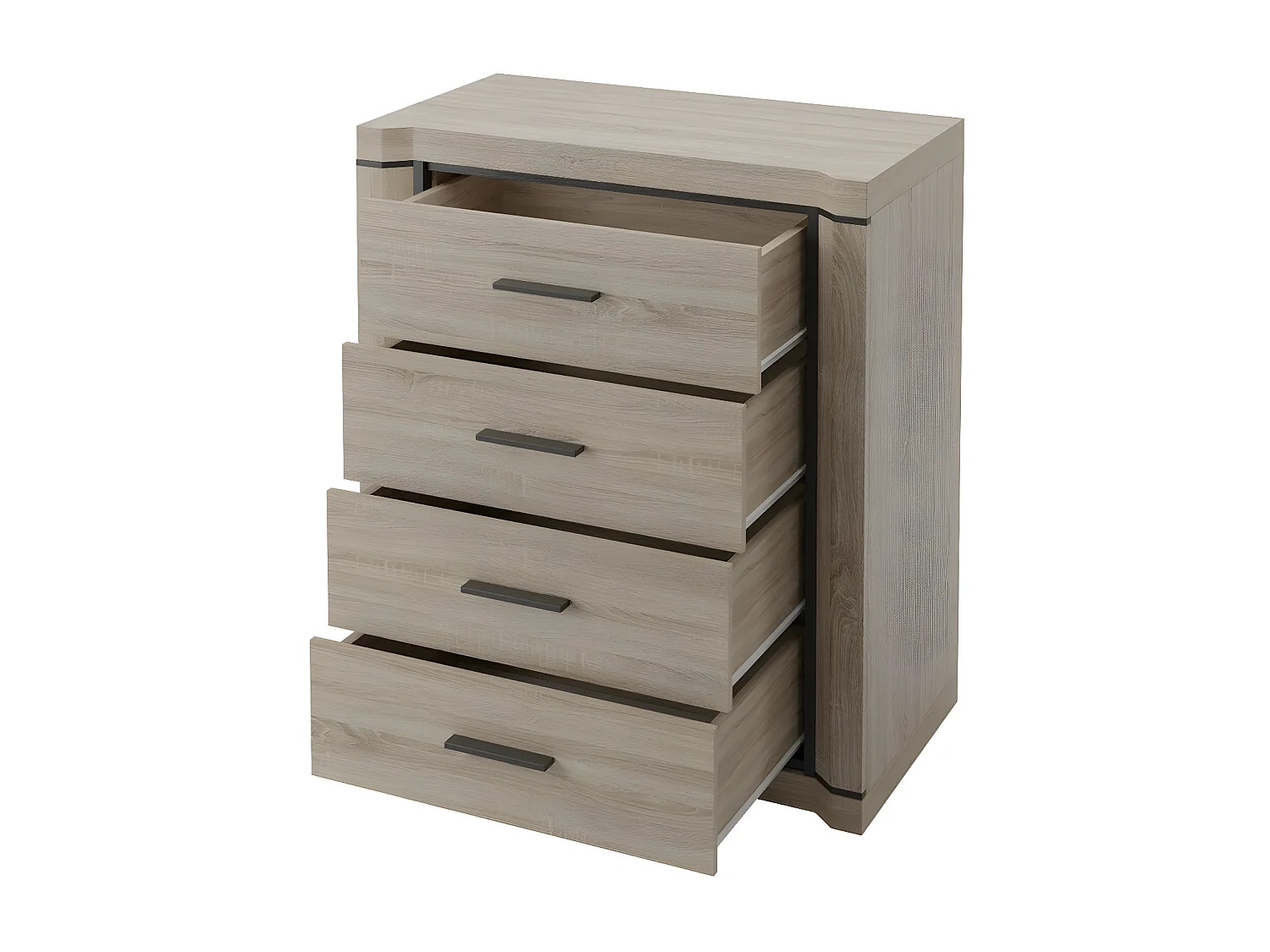 Cómoda Lorelie 103, Com gavetas, Número de gavetas: 4, 9x8x4cm