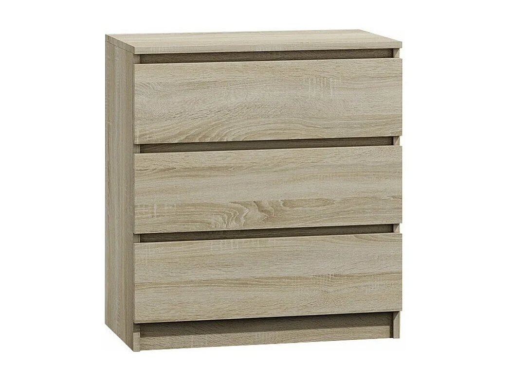 Cómoda Comfivo 159, Roble Sonoma, Con cajones, Número de cajones: 3, 77x70x40cm