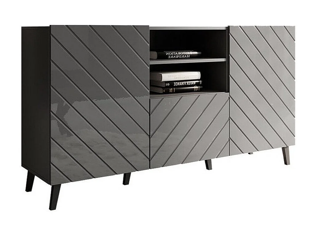 Cómoda Charlotte 143, Com gavetas e portas, Número de gavetas: 1