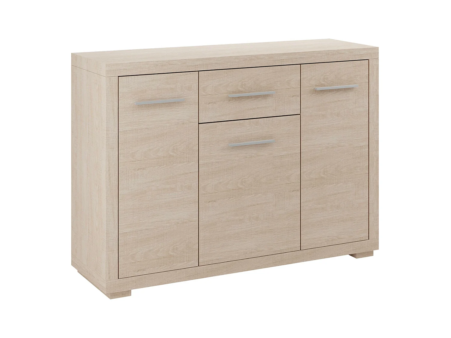 Cómoda Fiomeri 103, Roble Santana, Con cajones y puertas, Número de cajones: 1, 91x127cm